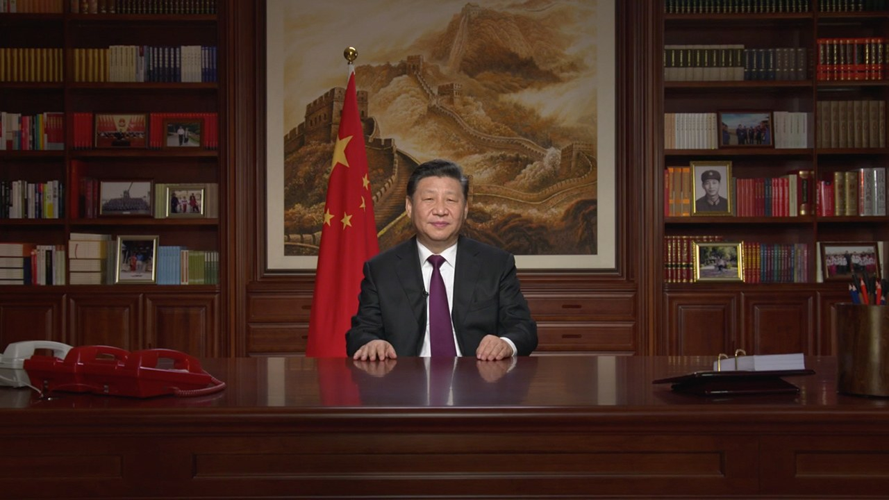 El Presidente Chino Xi Jinping Pronuncia Un Mensaje De Felicitaciones